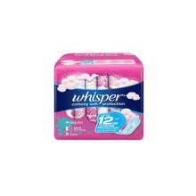 WHISPER SUPER CLEAN & DRY REG FLOW NON-WINGS 20S