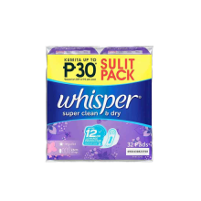 WHISPER SUPER CLEAN & DRY REG WING 32S