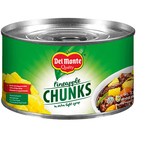 DEL MONTE PINEAPPLE CHUNKS 227G