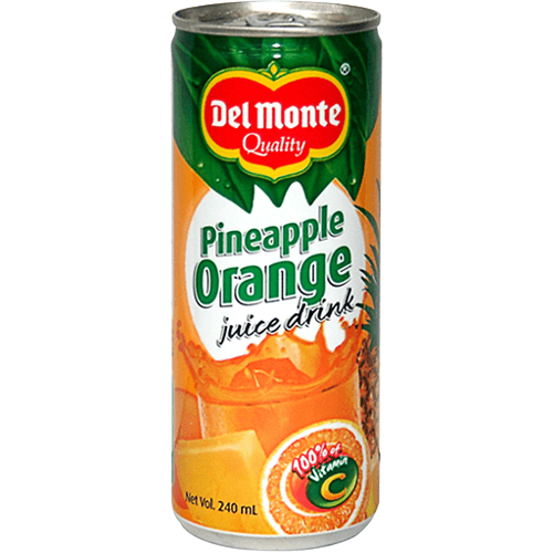 DEL MONTE PINEAPPLE ORANGE 240ML