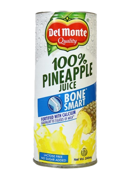 DEL MONTE 100% PINEAPPLE BSMART 240ML