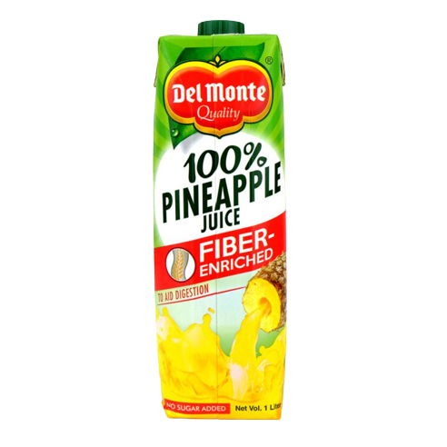 DEL MONTE 100% PINE JUICE F.E 1L
