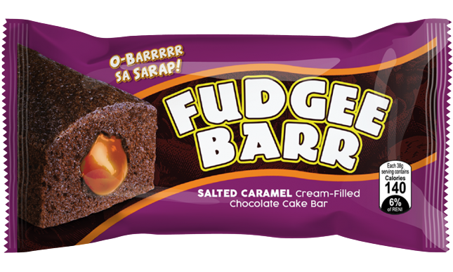 FUDGEE BARR SALTED CARAMEL 380GX10'S