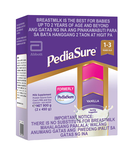 PEDIASURE 1-3 VANILLA 900G.