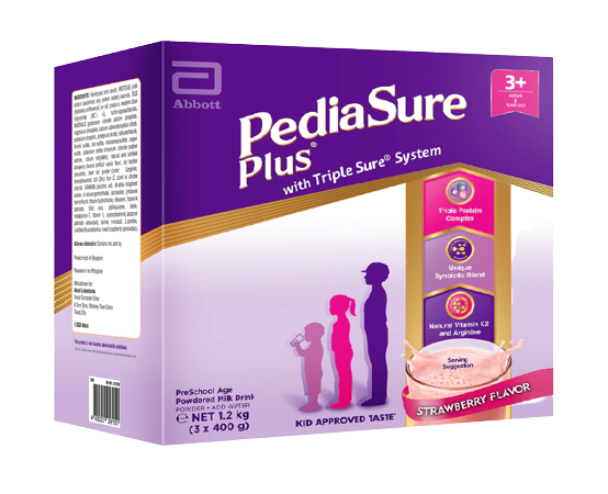 PEDIASURE PLUS STRAW 3+(3X400G)