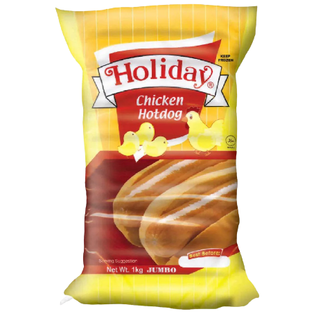 HOLIDAY CHICKEN HOTDOG JUMBO 1KG.