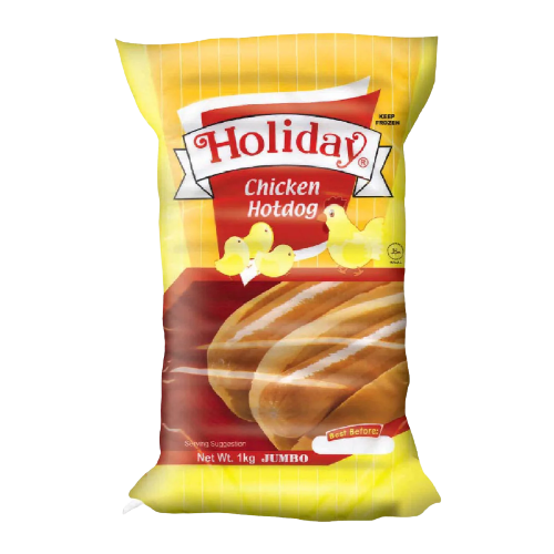 HOLIDAY CHICKEN HOTDOG JUMBO 1KG.