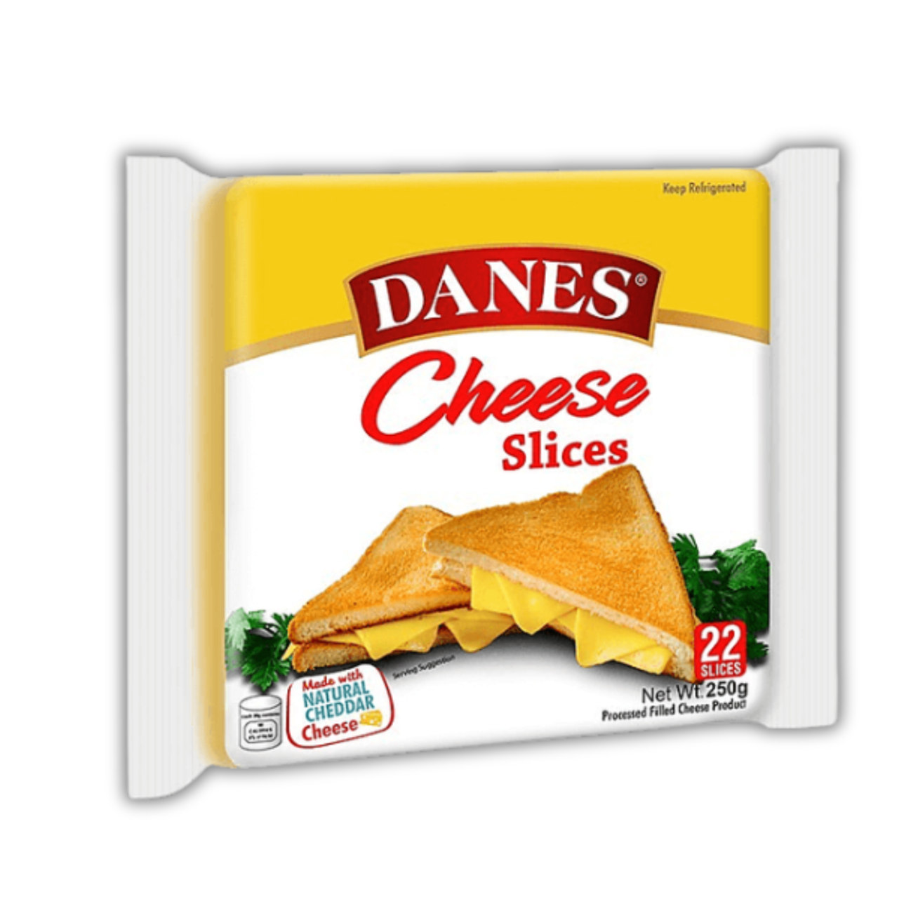 DANES CHEESE SLICES 250G +SANDWICH KEEPER