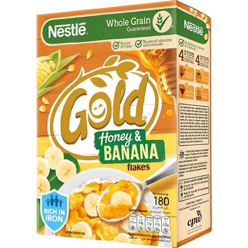 NESTLE GOLD HONEY BANANA FLAKES 180G