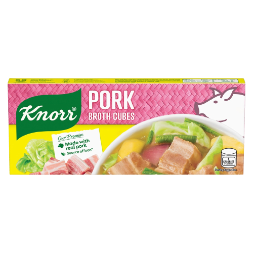 KNORR CUBES PORK 120G 12'S