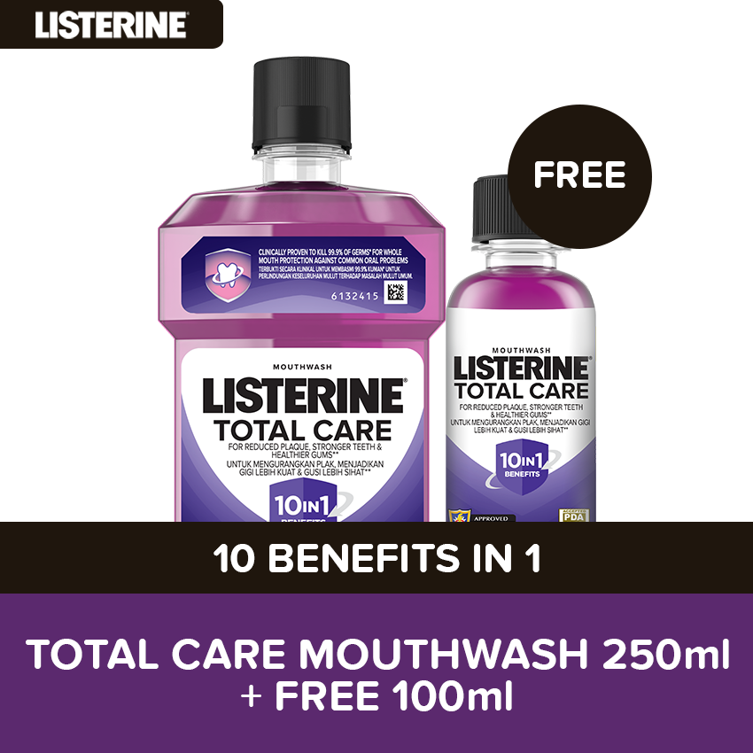 LISTERINE T.CARE 250ML+FREE 100ML