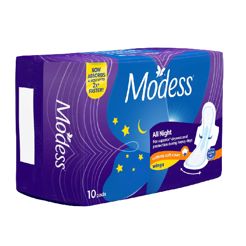 MODESS ALLNIGHT W/WINGS 10'S 79607368