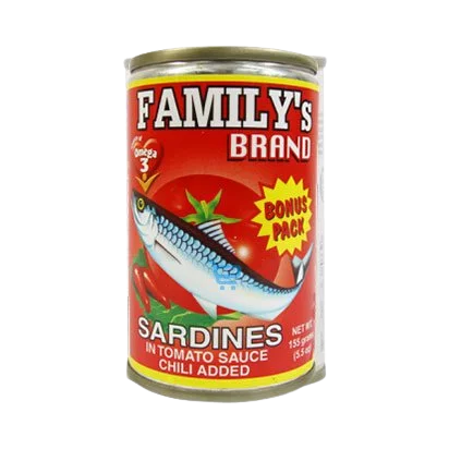 FAMILY'S BRAND SARDINES HOT T.S 155G