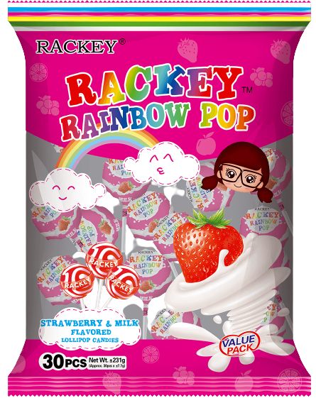 RACKEY R.POP STRAW+MILK 30'S