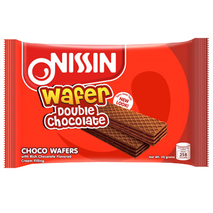 NISSIN WAFER DOUBLECHOCO 55G