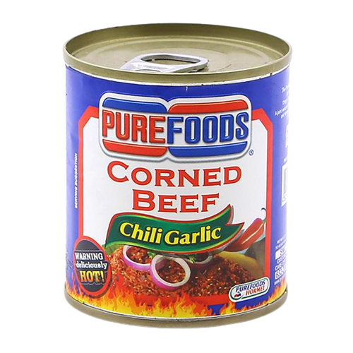 PUREFOODS CORNBEEF & CHILI GARLIC 210X2
