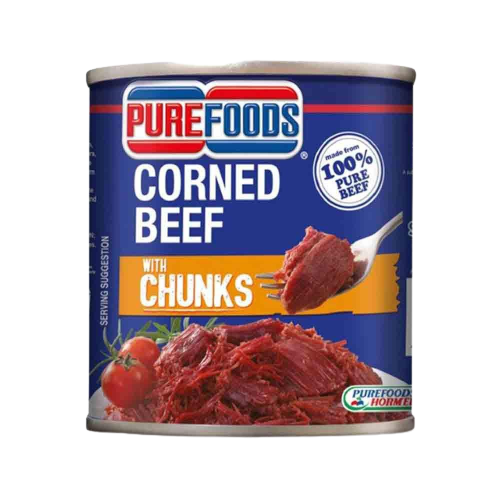 PUREFOODS CORNBEEF W/CHUNKS 380G