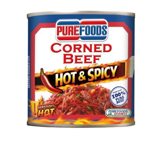 PUREFOODS CORNED BEFF HOT&SPICY 210G