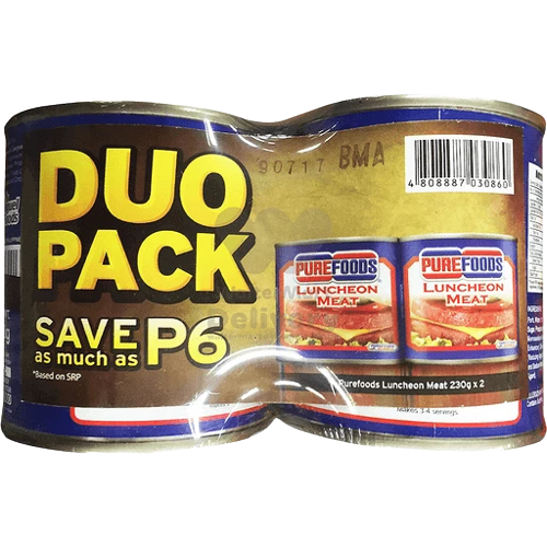 PUREFOODS LUNCHEON MEAT DUO PCK 230G