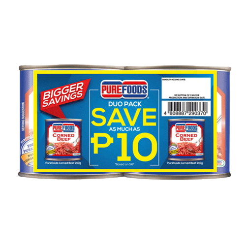 PUREFOODS CORNBEEF 210G X2 W/SAVE