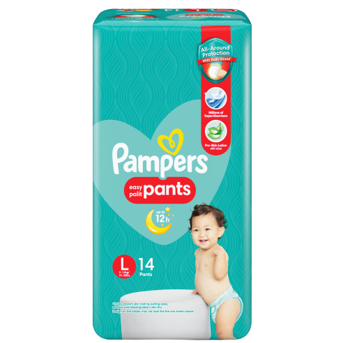 PAMPERS PANTS L 14'S
