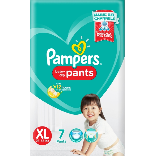 PAMPERS DRY XL 7'S