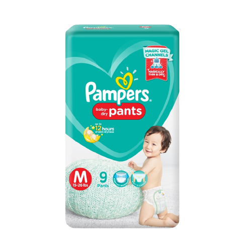 PAMPERS PANTS M 9'S