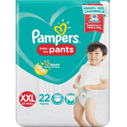 PAMPERS PANTS XXL 22'S