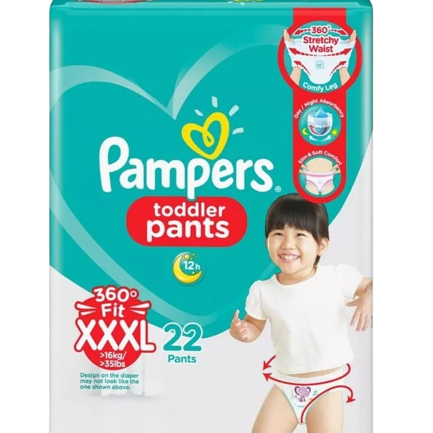 PAMPERS  TODDLER PANTS XXXL 22'S