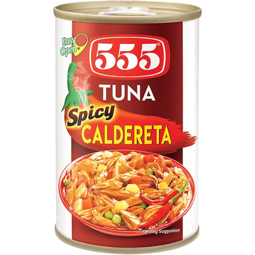 555 TUNA SPICY CALDERETA 155G.