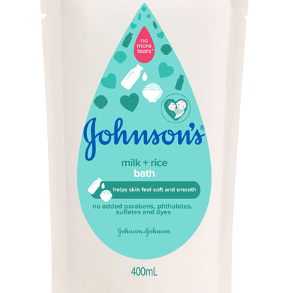 JOHNSON'S BABY BATH MILK+RICE REF 400ML