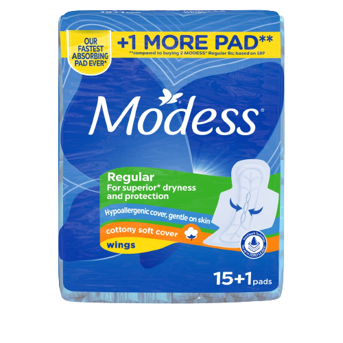 MODESS COTTONY W/WINGS 16'S 79623305