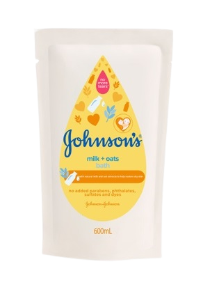 JOHNSON'S BABY MILK+OATS B.BATH REF. 600ML 79601998